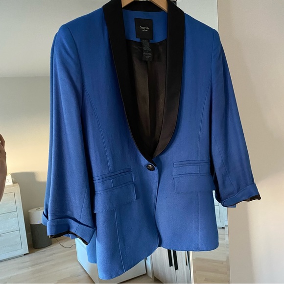 Smythe Blue Tuxedo Blazer - Picture 6 of 8